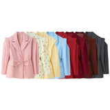 Fongt Women's Explosive Temperament Commuting Belt Strap Shoulder Blazer