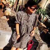 Fongt New Women's Clothing With A Long Solid Shirt Dress