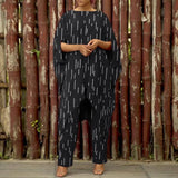 Fashion Women Urban Tracksuit Two Piece Sets Summer Asymmetrical Blouse Suits Loose Casual Printed Pant Sets