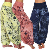 Printed Loose Casual Wide-leg Trousers