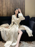 2024 Autumn Trench Coat Waist Cut Solid Jacquard Linen Cotton Big Swing Single Breasted Jackets Women Clothes TH618-Outfit