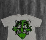Gothic Trendy Brand T-Shirt Women Y2k American Harajuku Retro Street Devil Letter Print Oversized Couple Top-Outfit