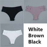 Seamless Underwear Silk Women's Plain Color Panties Lady Invisible Underpants Girls Briefs Smooth Panty Sexy