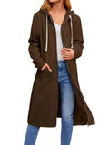 New Women's Loose Zip Long
