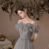 2025 New Spring Fairy Temperament Engagement High-End Design Student Art Exam Host Banquet Evening Dress Dress Dress