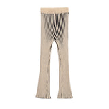 Fongt Spring New Women's Clothing 8779154 Stitching Cut-On Knitting Casual Pants 8779189