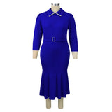Fongt Fashion Autumn/Winter Long-Sleeved Fishtail Party Banquet Dress Dresses
