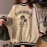 Letter Print Sweatshirts Hoodies New Loose Casual