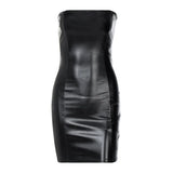 Fongt Ins Wind 2024 Winter Burst Sexy Chest Slim Show Thin Hip Women's Dress-Outfit