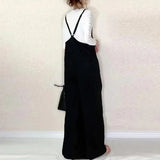 Fongt Solid Color 2025 Summer New Women's Slings Pure Color Casual Loose Broad Leg Pants