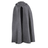 Style, High Quality, Autumn And Winter, New Solid Color, Medium And Long Style Hooded Cloak, Shoulder Cloak-Outfit