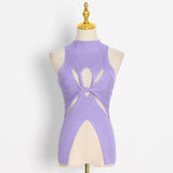 Fongt Waistcoat Women 2025 Spring New Hollow Kinesith Sling Sling Vest