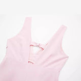 Spring Jewelry Button Trim Solid Color Vest Dress 2747571-Outfit