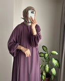 Fongt And Autumn New Muslim Women's Clothing Pure Color Elegant Fashion Loose-Fitting Suit