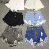 fashion casual summer cool women denim booty Shorts high waists fur-lined leg-openings Big size sexy short