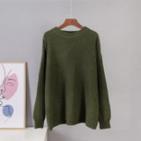 Winter Sweater Women 2020 New Korean Warm Knitted Sweater Loose O Neck Female Pullovers Fashion Solid Female