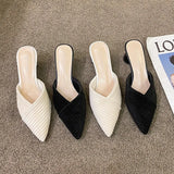Fongt Cool Drag Year Summer Simple Fashion New Pointed Knitted After The Blank Coarse And Solid Color Tao Cold