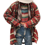 Fongt And Winter Men's Fashion Tribs T-Shirt Long Loose Large Sweater Coat Men's