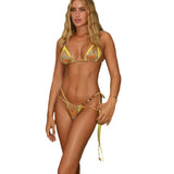 Printed Three-Point Bikini Strap-Dex-With-Wis-Skinny Sexy Split Swimsuit Woman 2025 New Mini