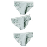 Panties Low Waist Hollow Briefs Solid Color Women's Underpants Lace Flower Panties Seamless Close-fitting Sexy