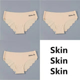 Seamless Underwear Silk Women's Plain Color Panties Lady Invisible Underpants Girls Briefs Smooth Panty Sexy
