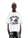 Fongt House T-Shirt White Vic Short-Sleeved SHOOTING HOUSE TEE WHITE Same Printed T-Shirt