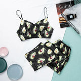 Printed Tube Top Trousers Pajamas