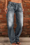 Fongt Wish Ladies Jeans Slimming Water Wash Thorn Trousers Trousers Nk205