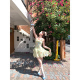 Fongt And Long Chiffon Necker A Dress Dress Women's 2025 Summer French Bodydresser