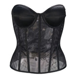Fongt Net Red Cup Bosom Corset Corset Corset Wedding Dress Bottom Perspective Cool After Tied Corset Steel Bone