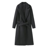 Fongt Homemade New Women's Classic Fashion With Belt And Hairy