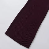 Fongt Homemade New Women's Classic Rib Rug Knitted Long Dress 3471104