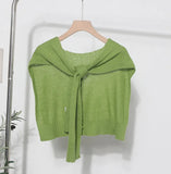 Ma Hai Mao Shawl Fluffy Soft Outside With A Scarf Neck Autumn Winter Hair Weaving Small Canopy Woman