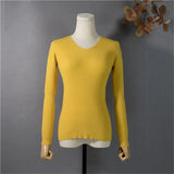 New 2022 Pullovers Skinny Chic Minimalist Bottoming Pink Tops Winter Spring Multi 9 Colors Women's Sweaters