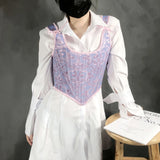Fongt Yuan Treasure After The Corset Corset Corset Hot Girl Folded Wearing A Small Waistcoat Top Woman