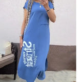 Fongt Hot Dress Station Summer Short-Sleeved Dress