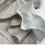 Fongt Lazy Pendant Summer New Straight Slack Panties Women Loose Design Feel White Linen