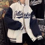 Bear Embroidered Baseball Jacket Coat Uniform Men Women Tide Ins Jacket Top Spring Loose Couple Street Bomber Jackets