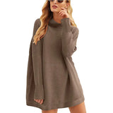 Fongt Only For Fashion Women's Top Jumper Turtleneck Loose Knit Sweater