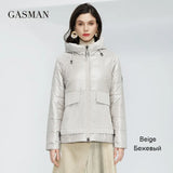 2022 Designer Spring Warm Cotton parka Women Coat Short fashion casual Stand-up Collar hooded Women's Autumn jacket