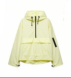 Fongt Women's 2025 New Three-Proof Fabric Hooded Multi-Color Jacket Jacket Jacket