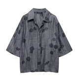 Loose Shirt 4786046 Jacquard Casual Pants 4786060 Suit-Outfit