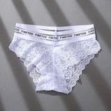 Sexy Lace Hollow Out Women's Panties Mid Waist Panties For Women Transparent Underwear Girl Intimates Lingerie