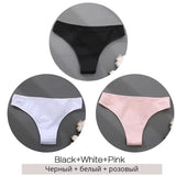 Brazilian Panties Cotton Women Underwear Ladies Solid Color T-back Underpants Sexy Low-rise Panty