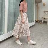 Fongt Skirt A Word Broken Flower Fairy Super Fairy Fairy Fairy Small And Fresh Thin Temperament Long Skirt In The Summer Of