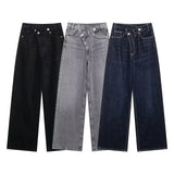 Fongt Homemade New Women's Fashion Double-Fashion High Waist High-Legged-Legged Jeans 8197/232