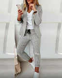 Fongt New Lattice Casual Suit Suit Suit Suit Women's Clothing