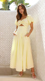 Fongt Spring And Summer Sexy Sex Hollow Female Senior Sense Body Out-Back Vacation Style Long Dress