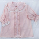 Lolita Safety Shorts Pink Girl Kawaii Lace Ruffle Cotton Underwear Tiered Pumpkin Short Pants Victorian Gothic JK Bloomers-Outfit