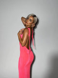 Fongt Sexy Big-Lown Dress High-End Dress With Long Skirt
